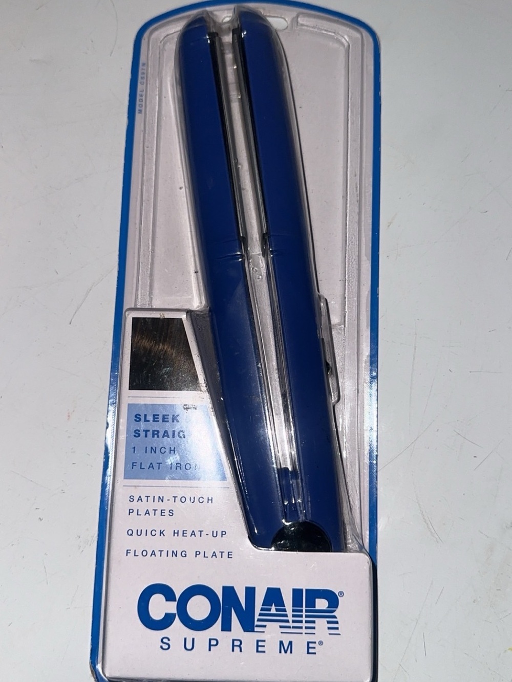 Conair Supreme Blue 1-Inch Flat Iron - Sleek Straight Styling
